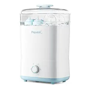 Papablic Baby Bottle Sterilizer and Dryer Pro, Esterilizador De Biberones, Electric Steam Sterilizer for Baby Bottles, Pacifiers, and Pump Parts, Large Capacity 10 Bottles